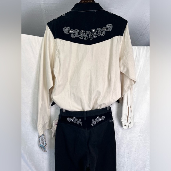 Vintage Wrangler Silverlake Outfit Jeans and Shirt New Deadstock Western Rodeo - Picture 15 of 16